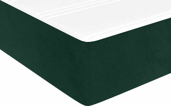 VidaXL Box spring postel s matrací samet [3144666] Barva: světle šedá, Velikost: 90 x 190 cm