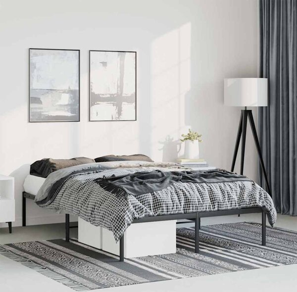 VidaXL Kovový rám postele [350907] Barva: Černá, Velikost: 90 x 190 cm (rám 196 x 95 x 31 cm)