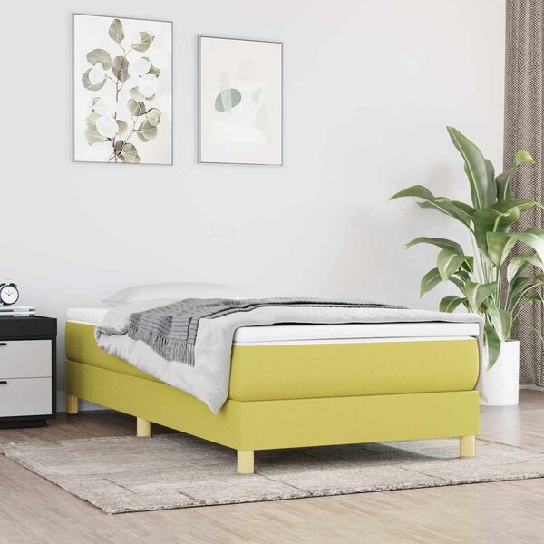 VidaXL Rám postele bez matrací textil, 25 cm [3120590] Barva: Černá, Velikost: 90 x 200 cm (rám 203 x 90 x 25 cm)