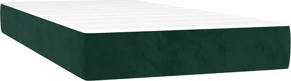 VidaXL Box spring postel s matrací samet [3144666] Barva: světle šedá, Velikost: 90 x 190 cm