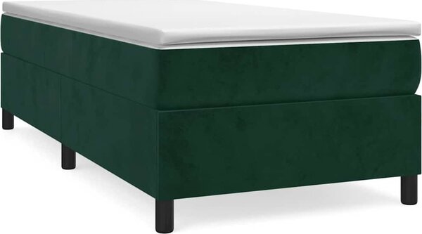 VidaXL Box spring postel s matrací samet [3144666] Barva: světle šedá, Velikost: 90 x 190 cm