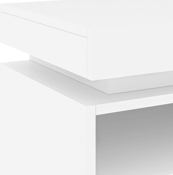 VidaXL Noční stolky s LED osvětlením 2 ks 40x39x48,5 cm [836785] Barva: Černá