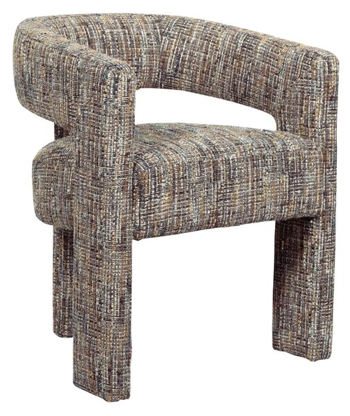 LivinHill Designové čalouněné jídelní křeslo Leith vícebarevné