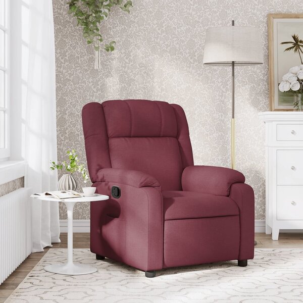 VidaXL Polohovací křeslo textil, výška sedáku od země 42–44 cm [373536] Barva: Tmavě šedá