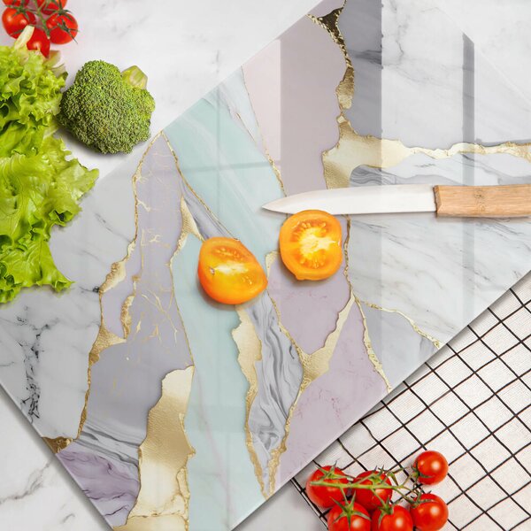 Kryt na varnou desku Pastelový mramor