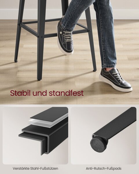 Set dvou barových židlí LBC078B02 (2 ks)