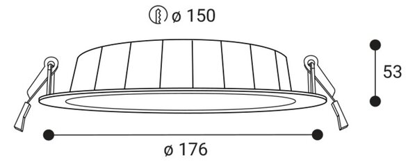 LED2 2460351 Zápustné svítidlo GAMA 18, W 15W 3000K/3500K/4000K bílá