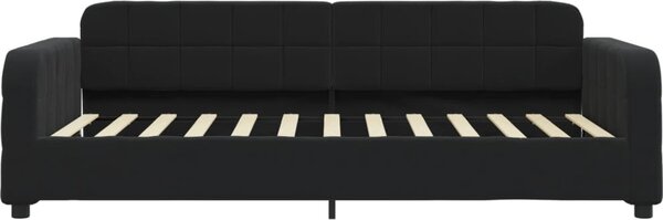 VidaXL Válenda s přistýlkou samet, výška noh 5 cm [3196940] Barva: světle šedá, Velikost: 90 x 190 cm