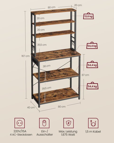 Kuchyňská police KKS119K06