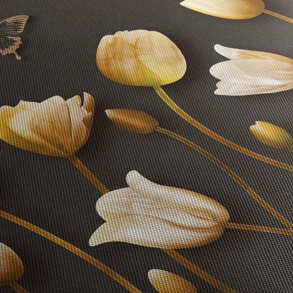 Obraz - Tulipány - abstraktní (30x30 cm)