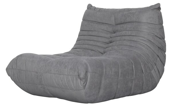 LivinHill Designové křeslo Nua samet šedé