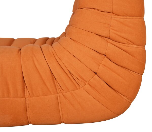 LivinHill Designové křeslo Nua samet oranžové
