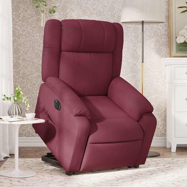 VidaXL Elektrické zvedací polohovací křeslo textil, rozměry ve vzpřímené poloze 77 x 95 x 99 cm [3205226] Barva: taupe
