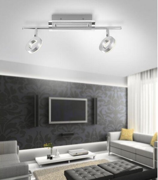 PN 6781-96 SILEDA LED stropní bodové svítidlo, 2-ramenné, hliník, otočné 3000K - PAUL NEUHAUS