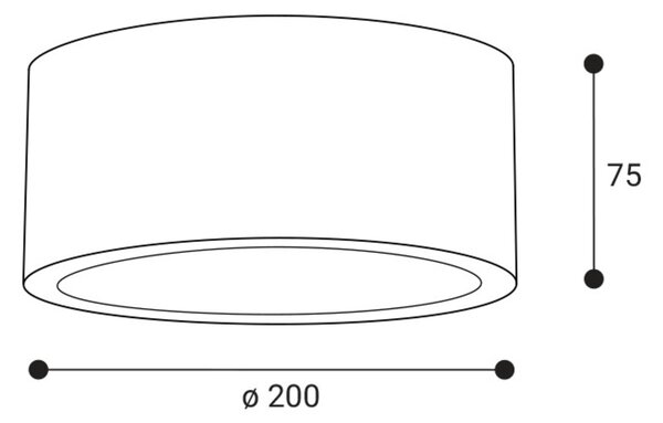LED2 6469501 Zápustné svítidlo GAMA 23 sada pro přisazenou montáž, W bílá
