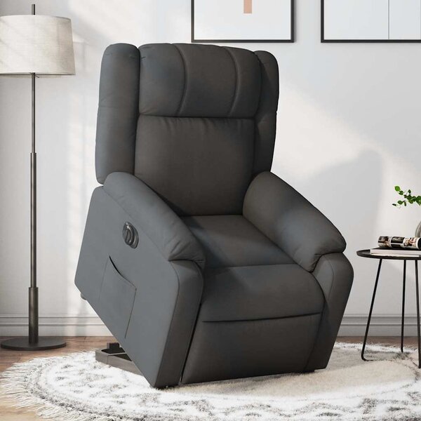 VidaXL Elektrické zvedací polohovací křeslo textil, rozměry ve vzpřímené poloze 77 x 95 x 99 cm [3205226] Barva: taupe