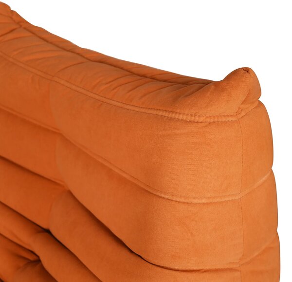 LivinHill Designové křeslo Nua samet oranžové