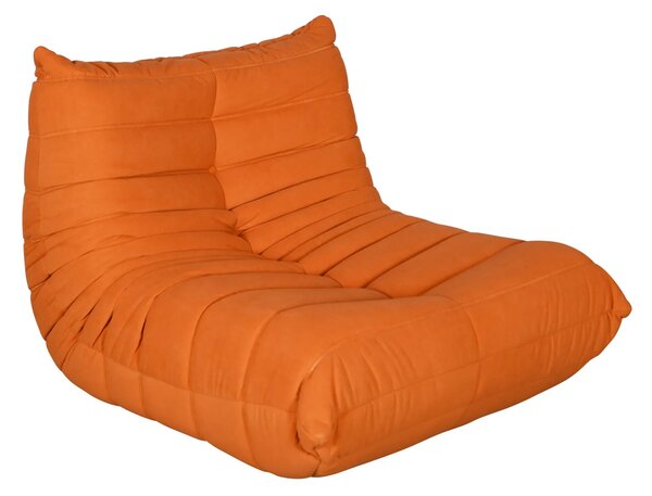 LivinHill Designové křeslo Nua samet oranžové