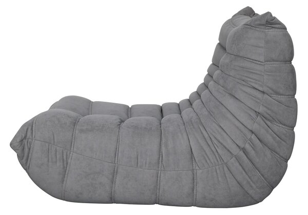 LivinHill Designové křeslo Nua samet šedé