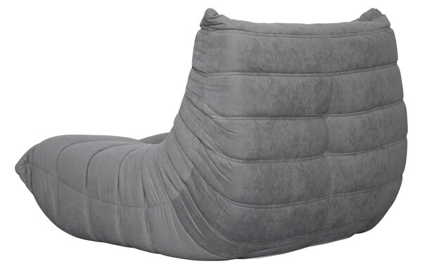 LivinHill Designové křeslo Nua samet šedé