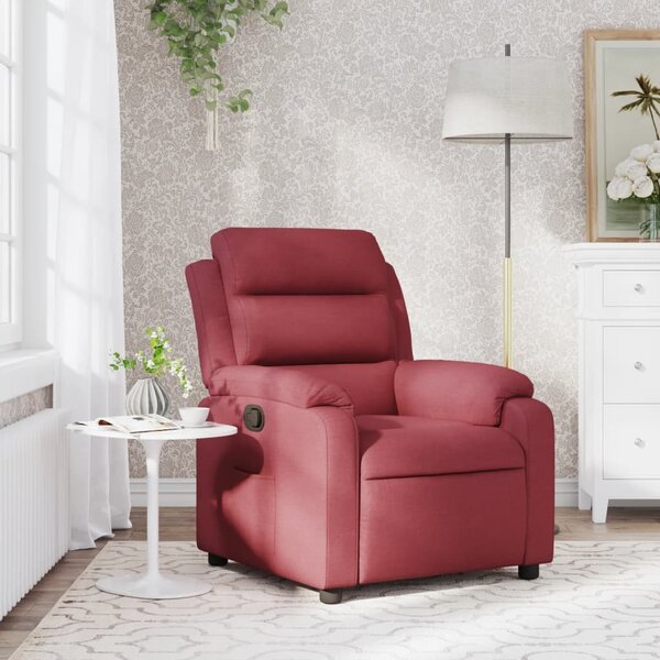 VidaXL Polohovací křeslo textil, výška sedáku od země 42–44 cm [373471] Barva: Hnědá