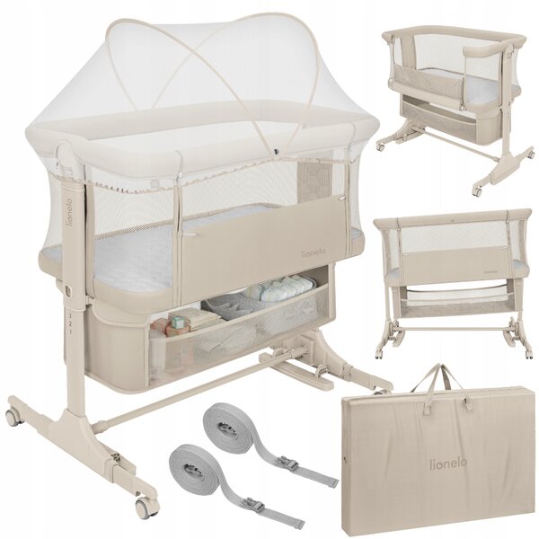 Lionelo postýlka 3v1 JODIE Beige Cream