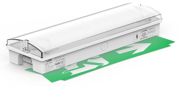LED2 1440261 Nástěnné svítidlo SAFE ON 3W 6000K Emergency 3h bílá