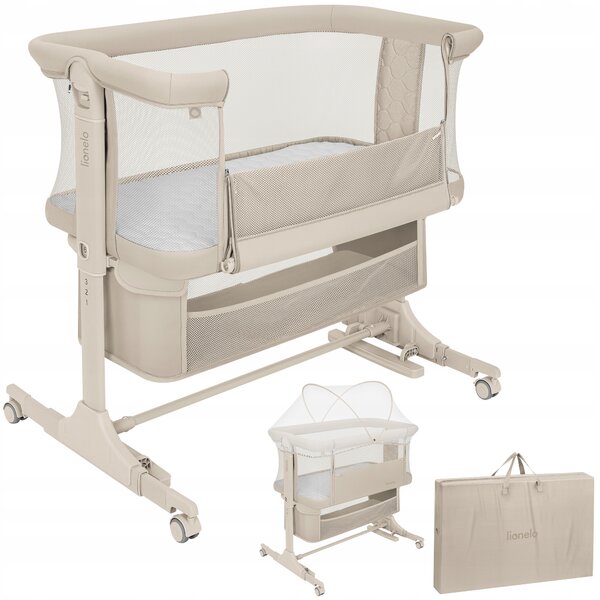 Lionelo postýlka 3v1 JODIE Beige Cream