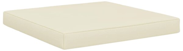 Poduška na nábytek z palet 60 x 61,5 x 6 cm krémová textil