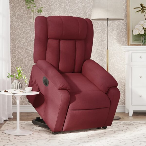VidaXL Elektrické zvedací polohovací křeslo textil, rozměry ve vzpřímené poloze 78 x 92 x 98 cm [3205341] Barva: taupe