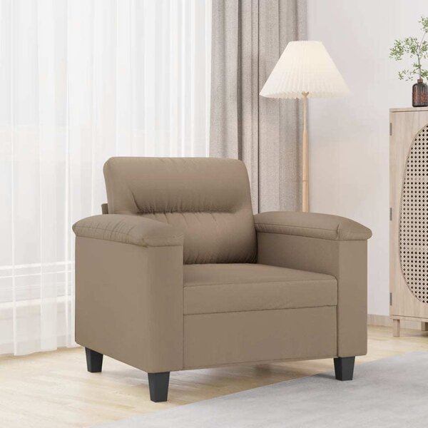 VidaXL Křeslo 60 cm umělá kůže, celkové rozměry 90 x 77 x 80 cm [359573] Barva: Šedá