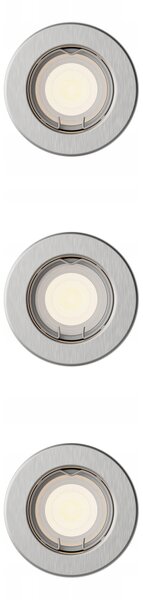 3x Halogenové podhledové svítidlo LED GU10 NIKIEL Peridot Philips