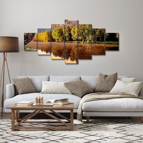 Obraz - Za řekou (210x100 cm)