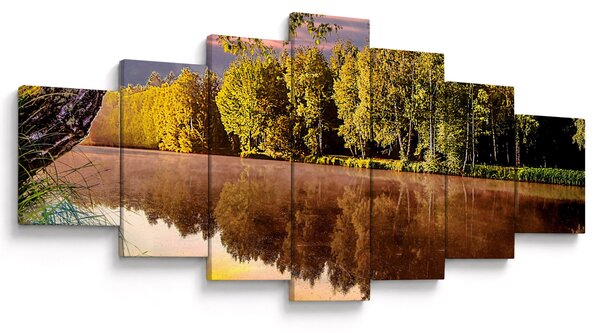 Obraz - Za řekou (210x100 cm)