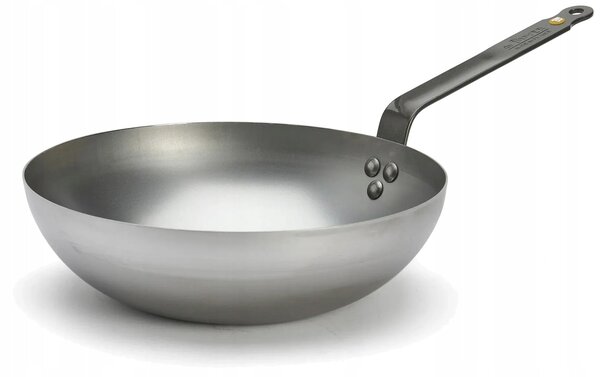 Pánev Wok de Buyer Mineral B 28 cm ocel 3 L indukce Francie