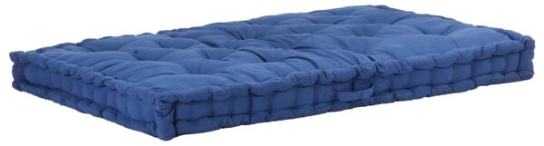 Poduška na nábytek z palet bavlna 120 x 80 x 10 cm světle modrá