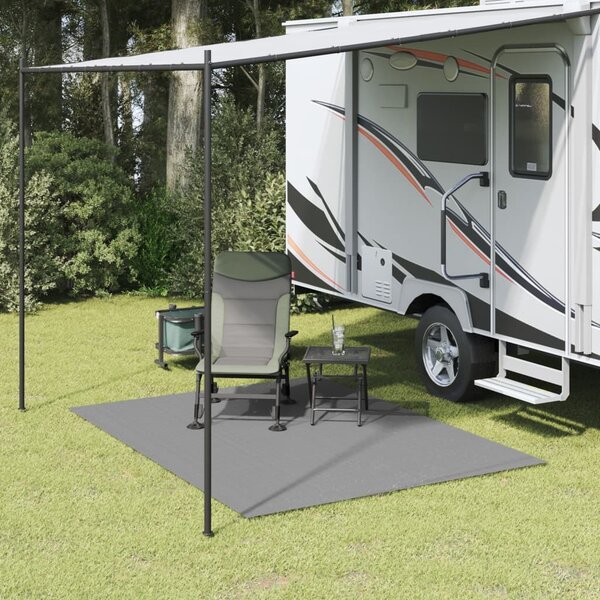 VidaXL Koberec ke stanu [4008444] Barva: antracitová, Velikost: 4 x 2.5 m