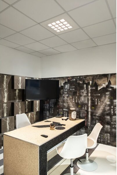 LA 1003078 PAVANO 620x620 Indoor, stropní vestavné LED svítidlo, bílé, 3000K, UGR<19 - BIG WHITE (SLV)