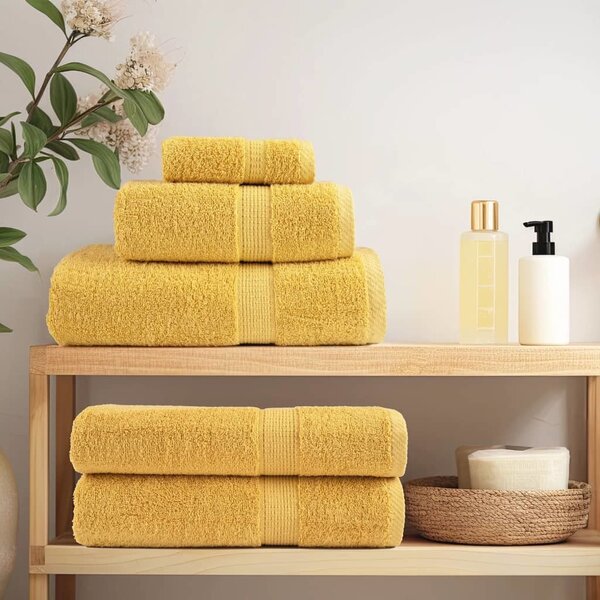 VidaXL Premium ručníky SOLUND 2 ks 600 g/m² [137132] Barva: Šedá, Velikost: 50 x 100 cm
