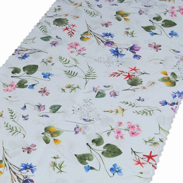 Ubrusové šály Soft 391261-101 - louka (Běhoun v moderním designu)
