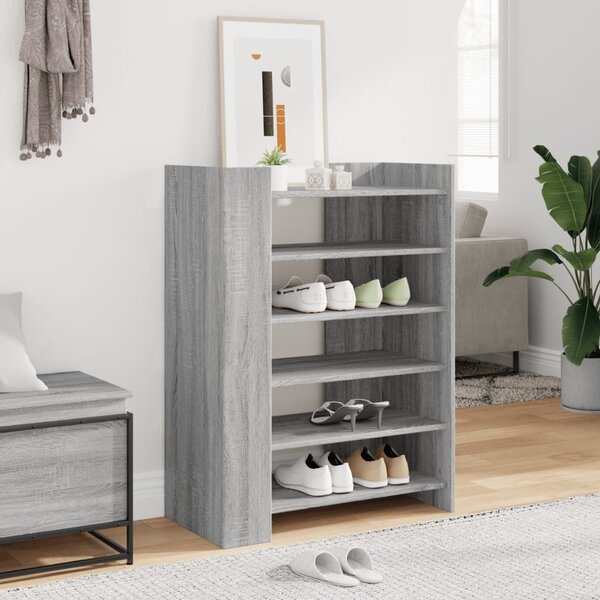 VidaXL Botník 74,5 x 37,5 x 100 cm kompozitní dřevo [848436] Barva: dub sonoma