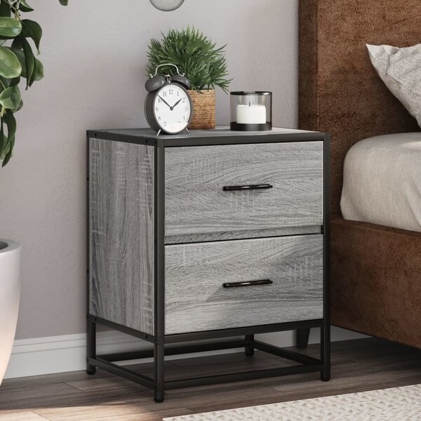 VidaXL Noční stolky 2 ks 40 x 31 x 50 cm kompozitní dřevo [848679] Barva: hnědý dub