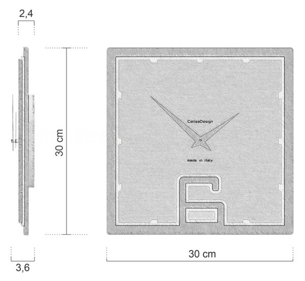 Designové hodiny 10-004-86 CalleaDesign 30cm