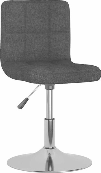VidaXL Otočná jídelní židle textil [3087470] Barva: Tmavě šedá