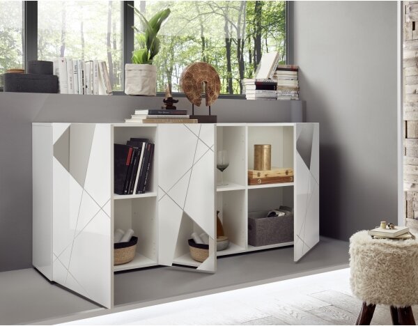 Komoda TAVRI 181x84x42 cm bílá