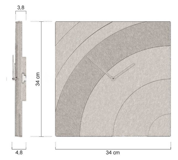Designové hodiny 10-041-57 CalleaDesign 34cm