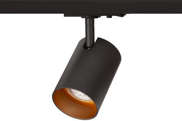 CONNOR pro jednookr. lištu černá/zlatá 230V LED GU10 10W - RED - DESIGN RENDL