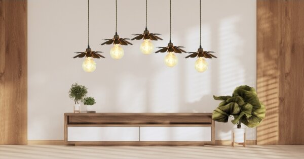 Bohemia-Design - Lustr na lanku 1xE27/60W/230V bronzová