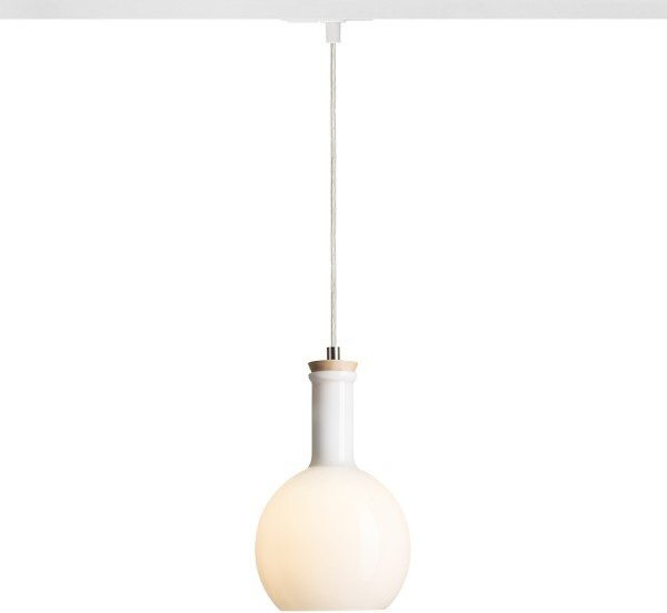 PULIRE RD pro jednookr. lištu opálové sklo/dřevo 230V E14 28W - RED - DESIGN RENDL