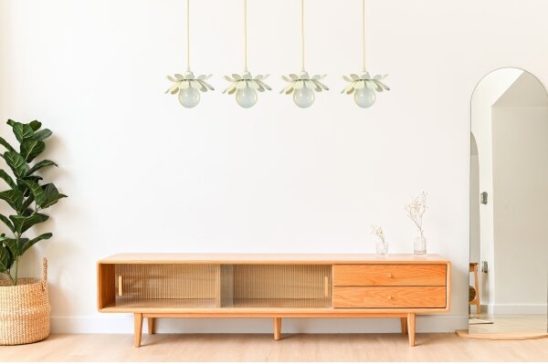 Bohemia-Design - Lustr na lanku 1xE27/60W/230V krémová